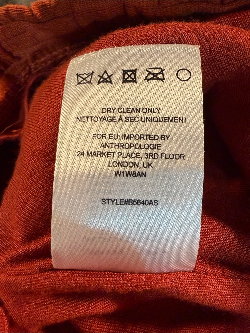 Tabitha Burnt Orange Basketweave Textured Knit Sleeveless Dress Size 0 - Picture 14 of 16